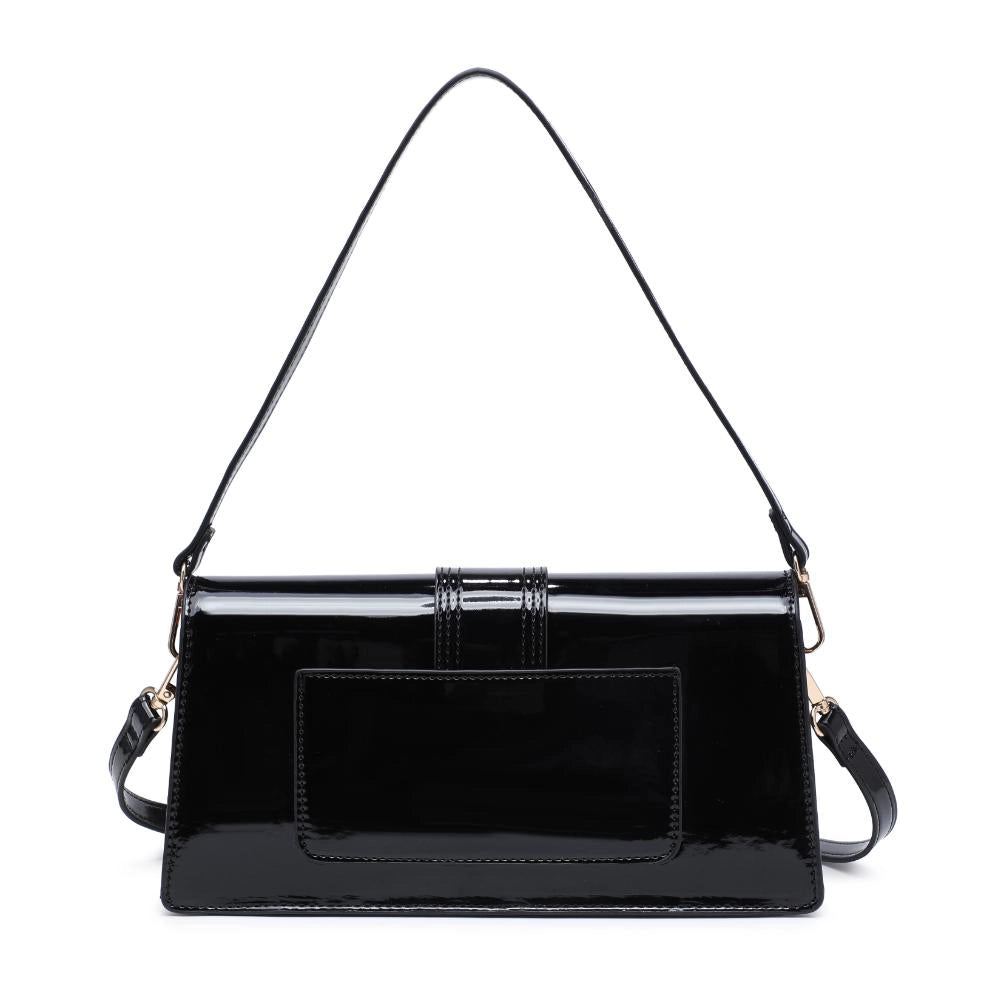 Moda Luxe Violet Black Patent Crossbody