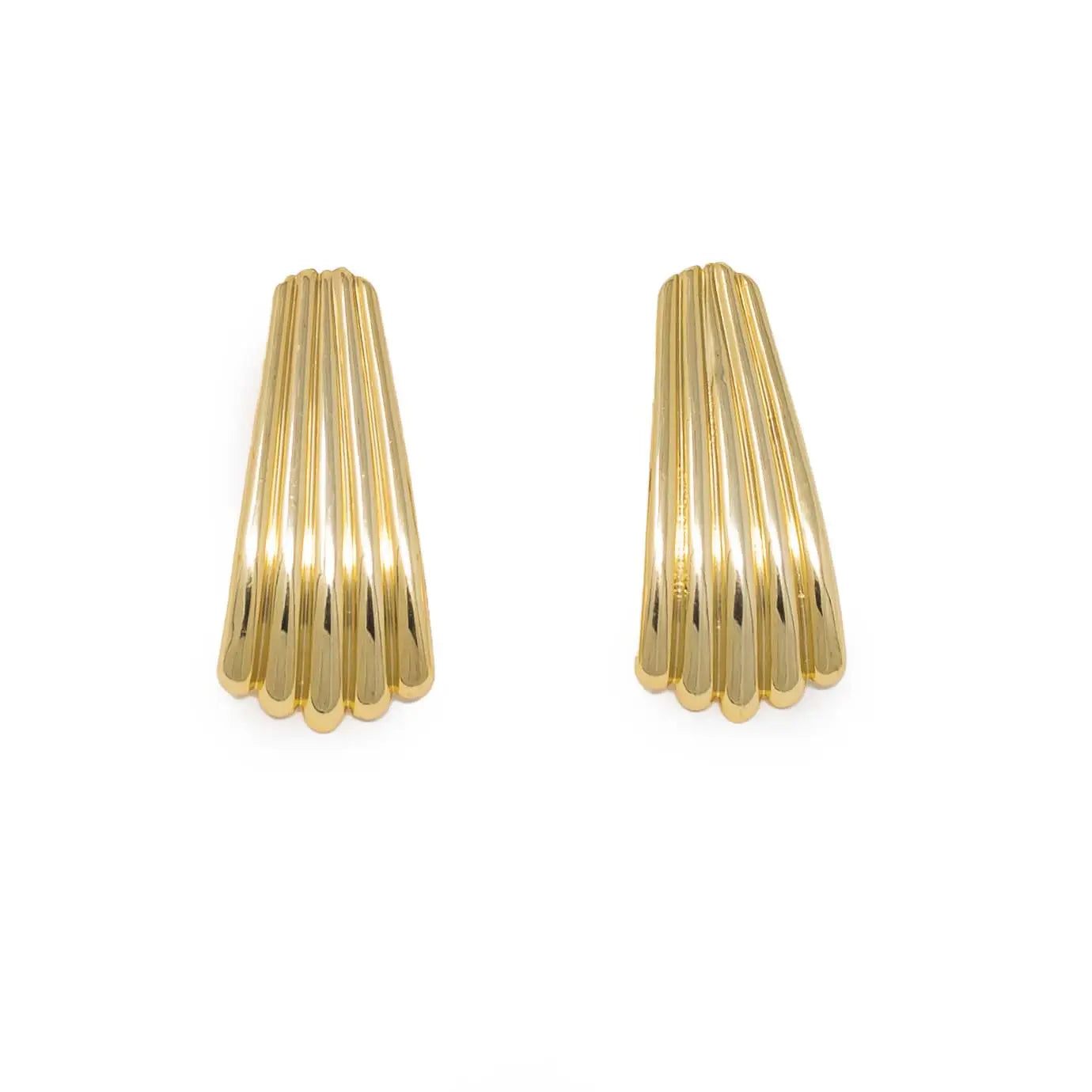 Modafleur The Gold Ripple Earring