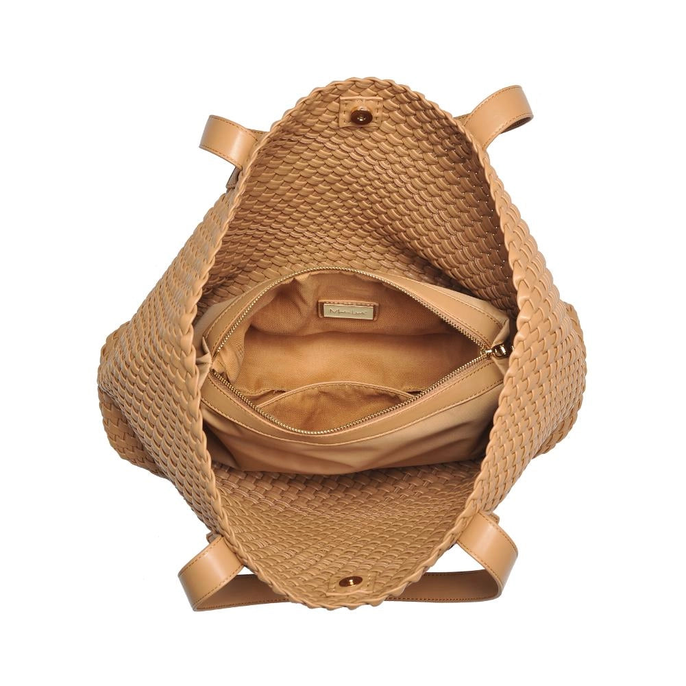 Moda Luxe Piquant Woven Tote in Tan