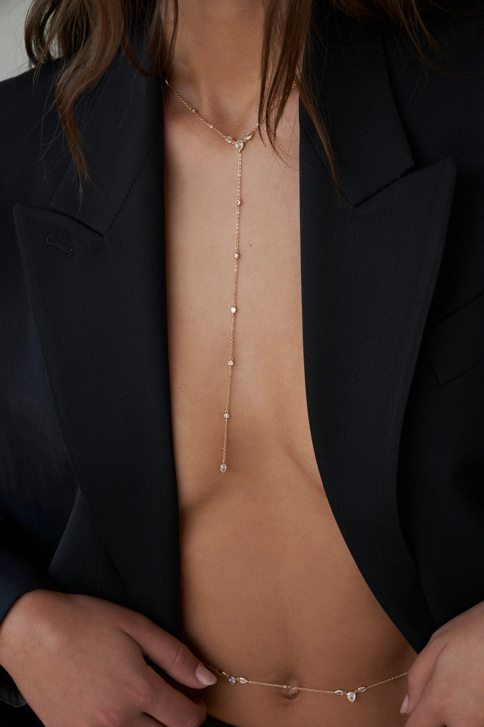 Lili Claspe Aurora Lariat in Gold