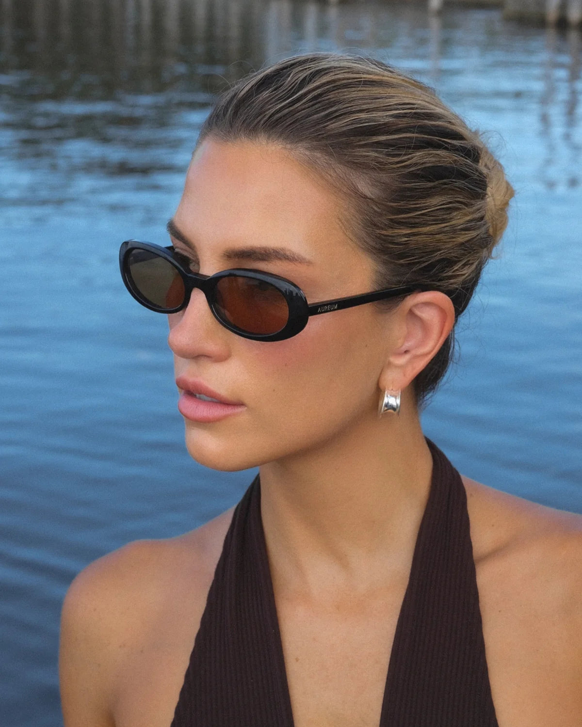 Aureum Collective Portofino Sunglasses in Black