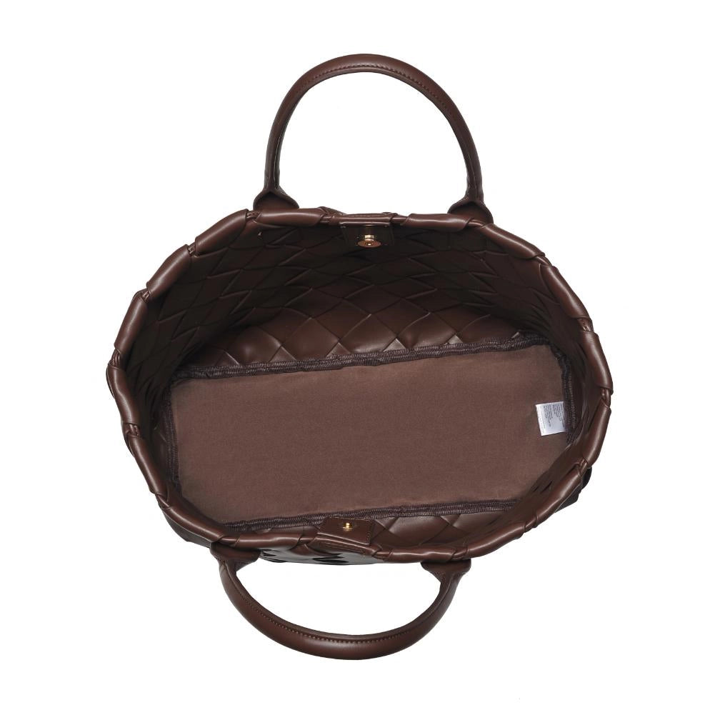 Moda Luxe Adeline Woven Tote in Espresso