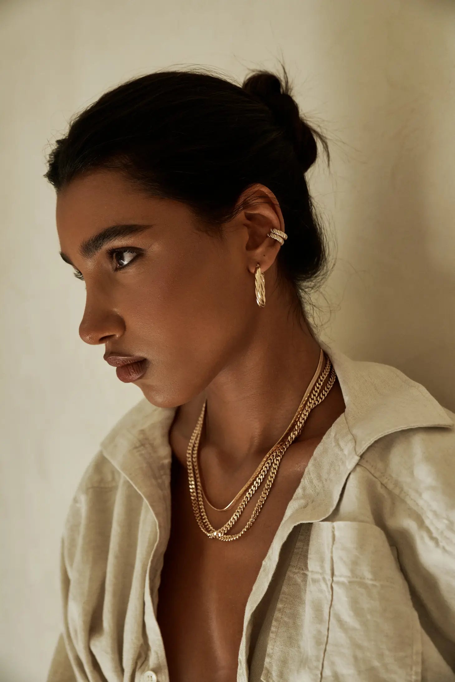 Lili Claspe Gina Ear Cuffs in Gold