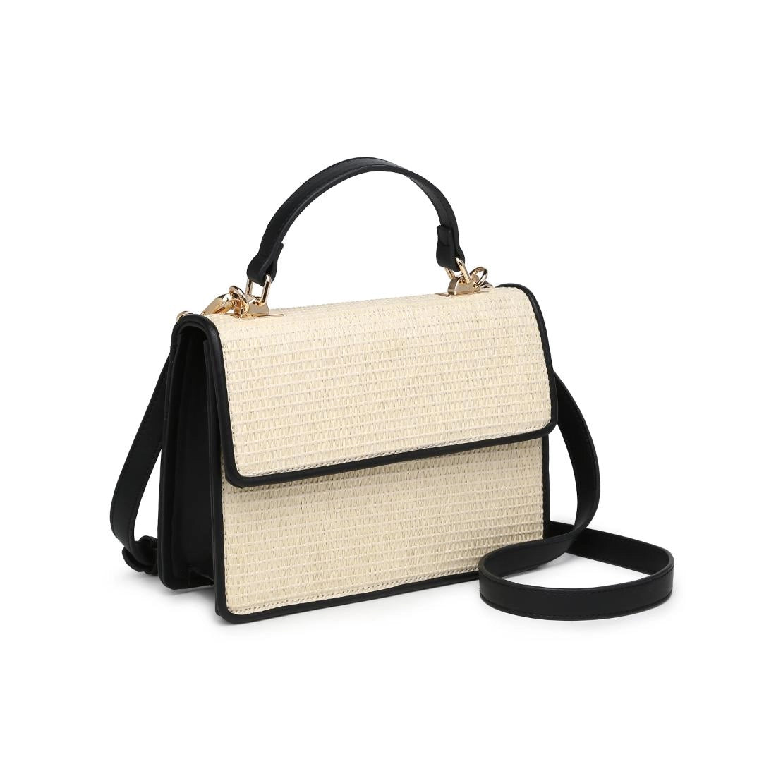 Moda Luxe Ruth Crossbody in Ivory and Black