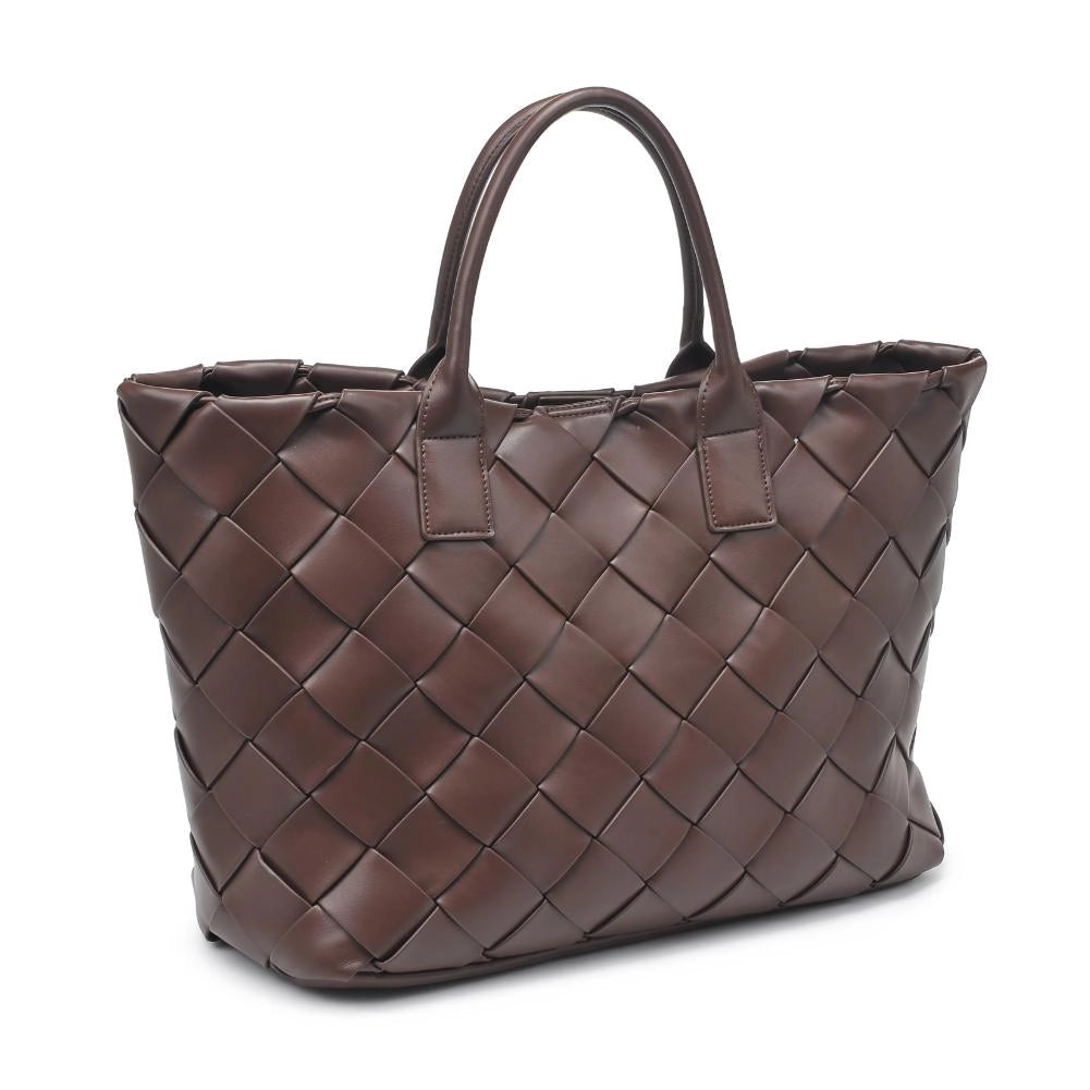 Moda Luxe Adeline Woven Tote in Espresso