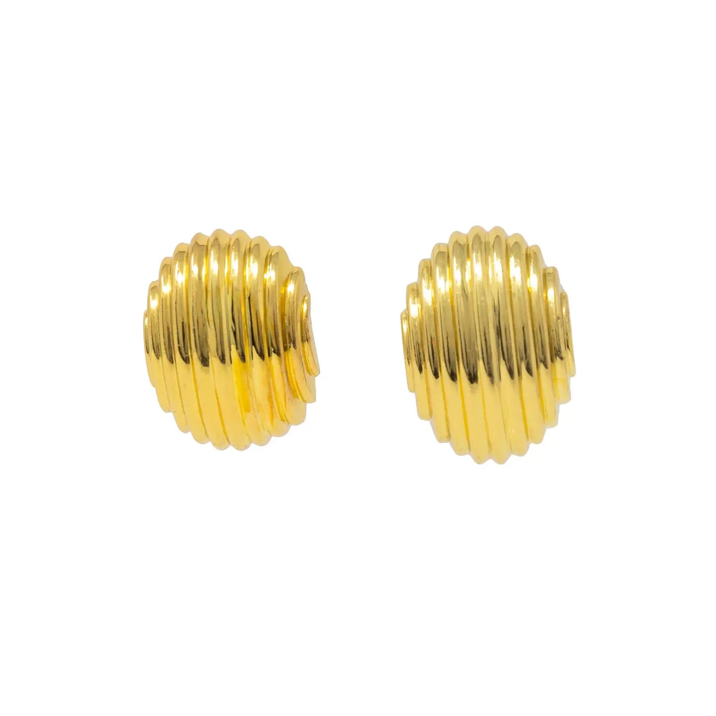 Modafleur Judy Oval Gold Earring