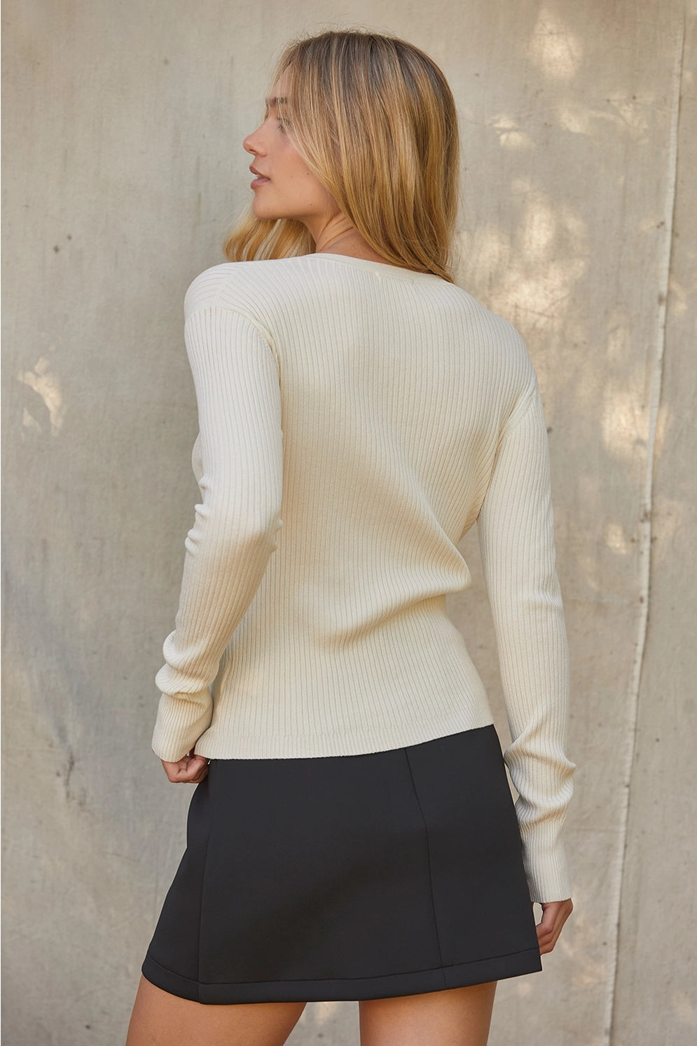 Crescent Kaylee Henley Knit Top