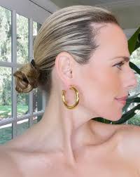 Christina Caruso Medium Hoop Earrings