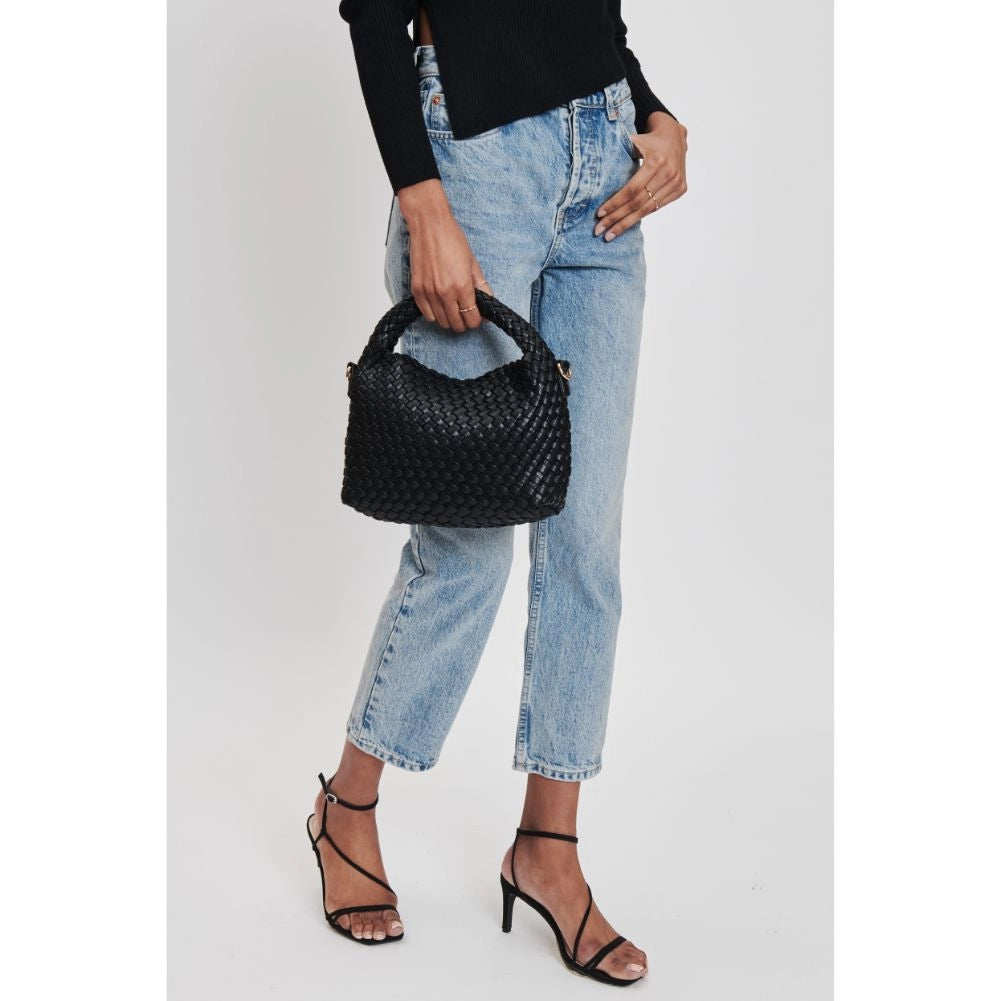 Moda Luxe Jessamine Woven Vegan Leather Crossbody