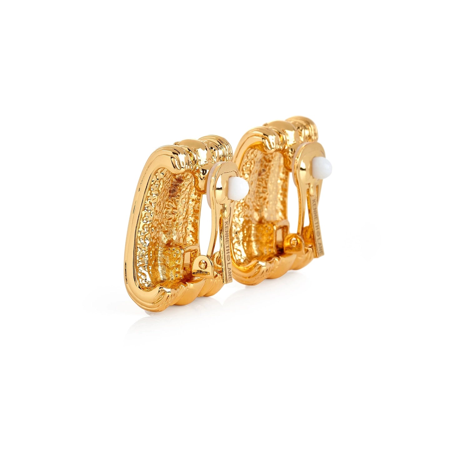 Kenneth Jay Lane Ruby Gemstone Earrings