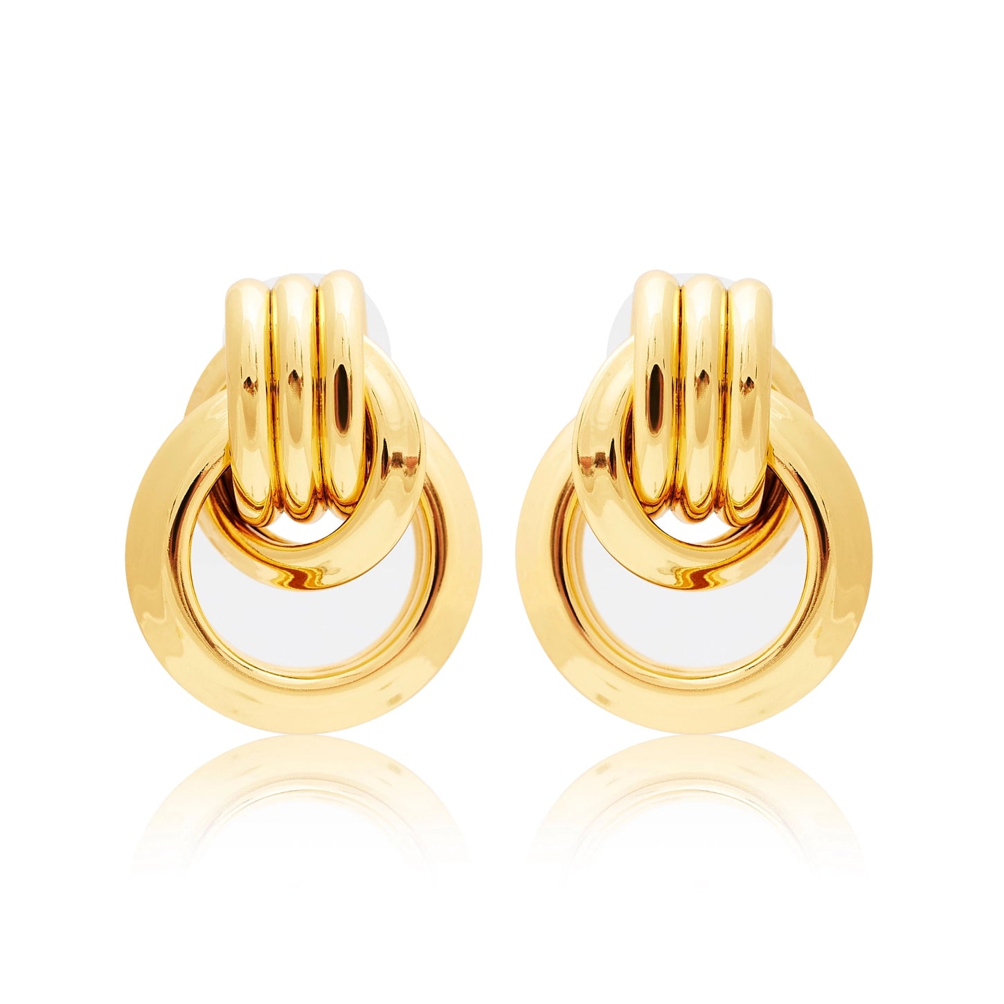 Kenneth Jay Lane Gold Love Knot Earrings