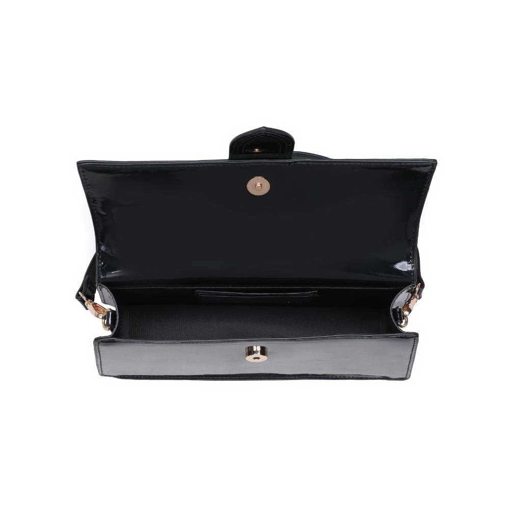 Moda Luxe Violet Black Patent Crossbody