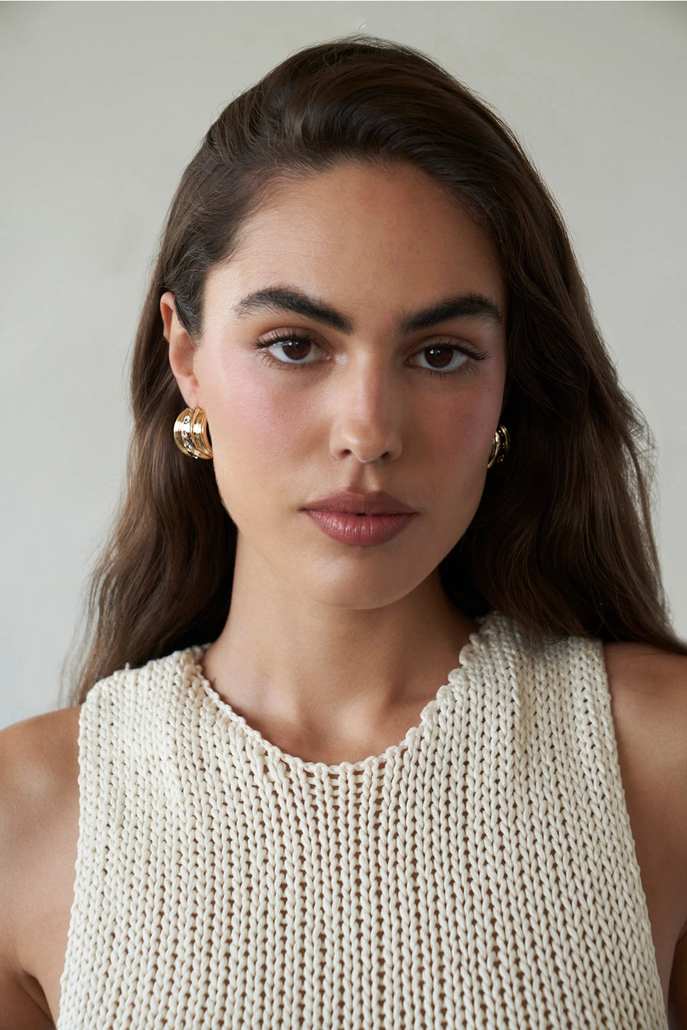 Lili Claspe White Cz Elsa Earrings