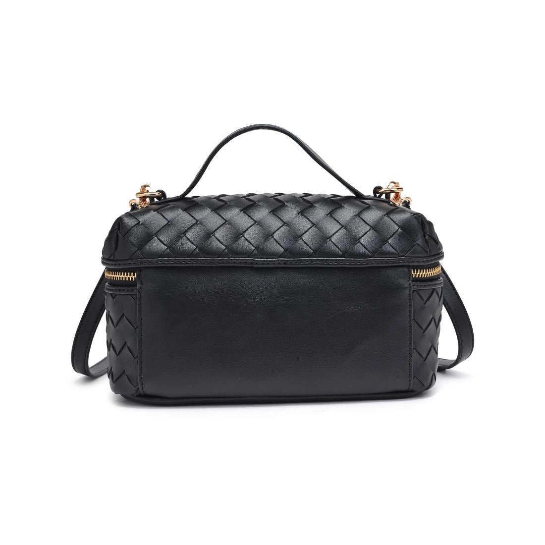 Urban Expressions Richie Woven Top Handle Crossbody in Black